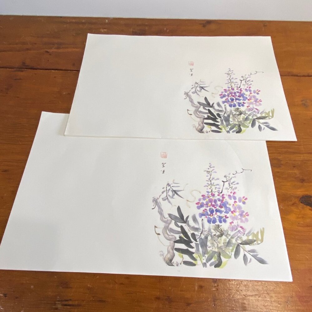 Lot of 21 Japanese Washi (rice) Paper Placemats